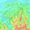 Mapa topográfico Sant'Andrea alle Fornaci, altitude, relevo