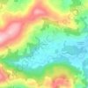Mapa topográfico Secadura, altitude, relevo