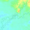 Mapa topográfico Kampung Kapas, altitude, relevo
