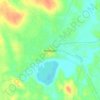 Mapa topográfico Manjacaze, altitude, relevo