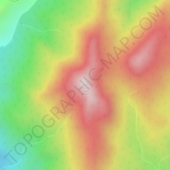 Mapa topográfico Mount Silad, altitude, relevo