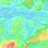 Mapa topográfico Overo, altitude, relevo