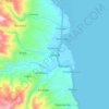 Mapa topográfico Bindoy, altitude, relevo