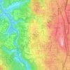 Mapa topográfico Sagamore Hills, altitude, relevo