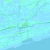 Mapa topográfico Vinh Chau, altitude, relevo
