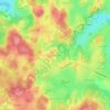Mapa topográfico Le Montaurat, altitude, relevo