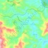 Mapa topográfico Padre Viegas, altitude, relevo