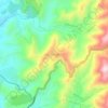 Mapa topográfico San Peregrino, altitude, relevo