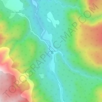 Mapa topográfico La Balsa, altitude, relevo