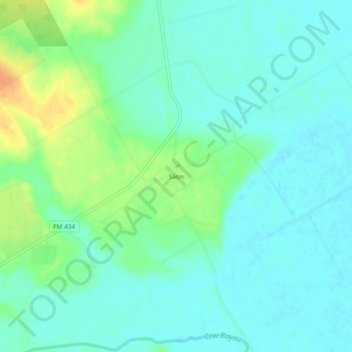 Mapa topográfico Satin, altitude, relevo