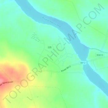 Mapa topográfico Joutel, altitude, relevo