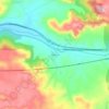 Mapa topográfico Naharros, altitude, relevo