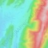 Mapa topográfico Le Bouchet, altitude, relevo