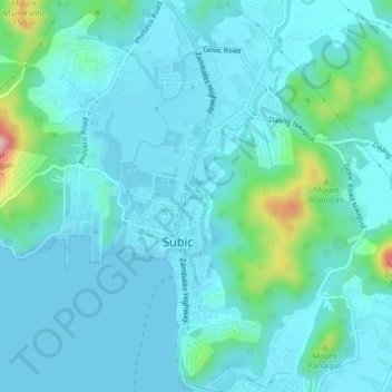 Mapa topográfico Ilwas, altitude, relevo