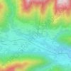 Mapa topográfico Prestinone, altitude, relevo