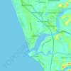 Mapa topográfico Beypore, altitude, relevo