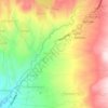 Mapa topográfico Kalijeruk, altitude, relevo