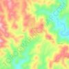 Mapa topográfico Almogía, altitude, relevo