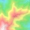 Mapa topográfico Cerro Ñipa, altitude, relevo