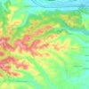 Mapa topográfico Remondini, altitude, relevo
