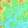 Mapa topográfico Ondátegui, altitude, relevo