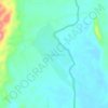 Mapa topográfico Karang Agung, altitude, relevo