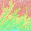 Mapa topográfico Upper Dīr District, altitude, relevo