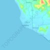 Mapa topográfico Palimbang, altitude, relevo