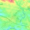 Mapa topográfico Poul Raniquet, altitude, relevo