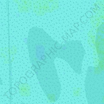 Mapa topográfico The Everglades, altitude, relevo