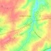 Mapa topográfico La Saunerie, altitude, relevo