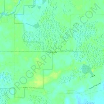 Mapa topográfico Bowmanville, altitude, relevo