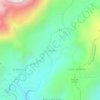 Mapa topográfico La Culata, altitude, relevo