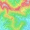 Mapa topográfico Olera, altitude, relevo
