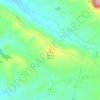 Mapa topográfico Puech Barbut, altitude, relevo