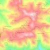 Mapa topográfico Anoccara Pampa, altitude, relevo
