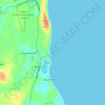 Mapa topogr fico Surfside Beach - Thumbnail 