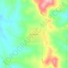 Mapa topográfico Marimbondo, altitude, relevo