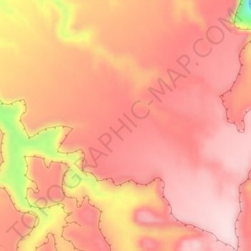 Mapa topográfico Sids Mountain, altitude, relevo