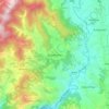 Mapa topográfico Dakshinkali, altitude, relevo