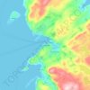 Mapa topográfico Hammerfest, altitude, relevo