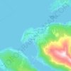 Mapa topográfico Narvik, altitude, relevo