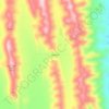 Mapa topográfico Leesville, altitude, relevo