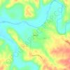 Mapa topográfico Ashland, altitude, relevo
