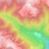 Mapa topográfico Val Galina, altitude, relevo