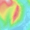 Mapa topográfico Yewbarrow, altitude, relevo