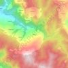 Mapa topográfico baliya, altitude, relevo