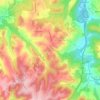 Mapa topográfico Spedaletto, altitude, relevo