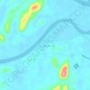 Mapa topográfico Tanjung Lapang, altitude, relevo