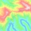 Mapa topográfico Trinhão, altitude, relevo